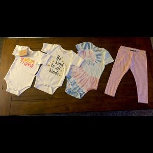 Girls bodysuit Lot! Cotton, soft, high quality, NEW WITH TAG Newborn-12month
